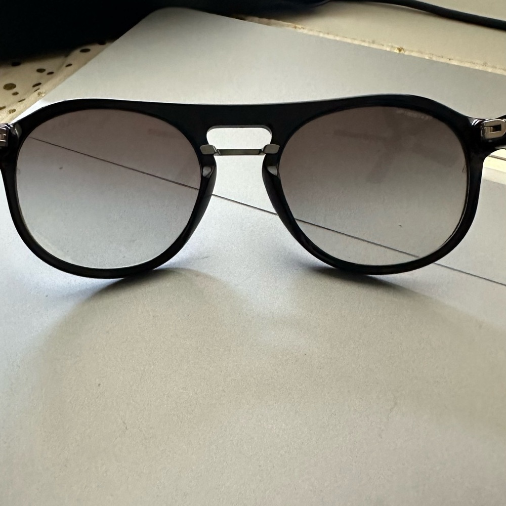 Prada Black Aviator Sunglasses with Double Bridge
